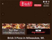Tablet Screenshot of brick3pizza.com
